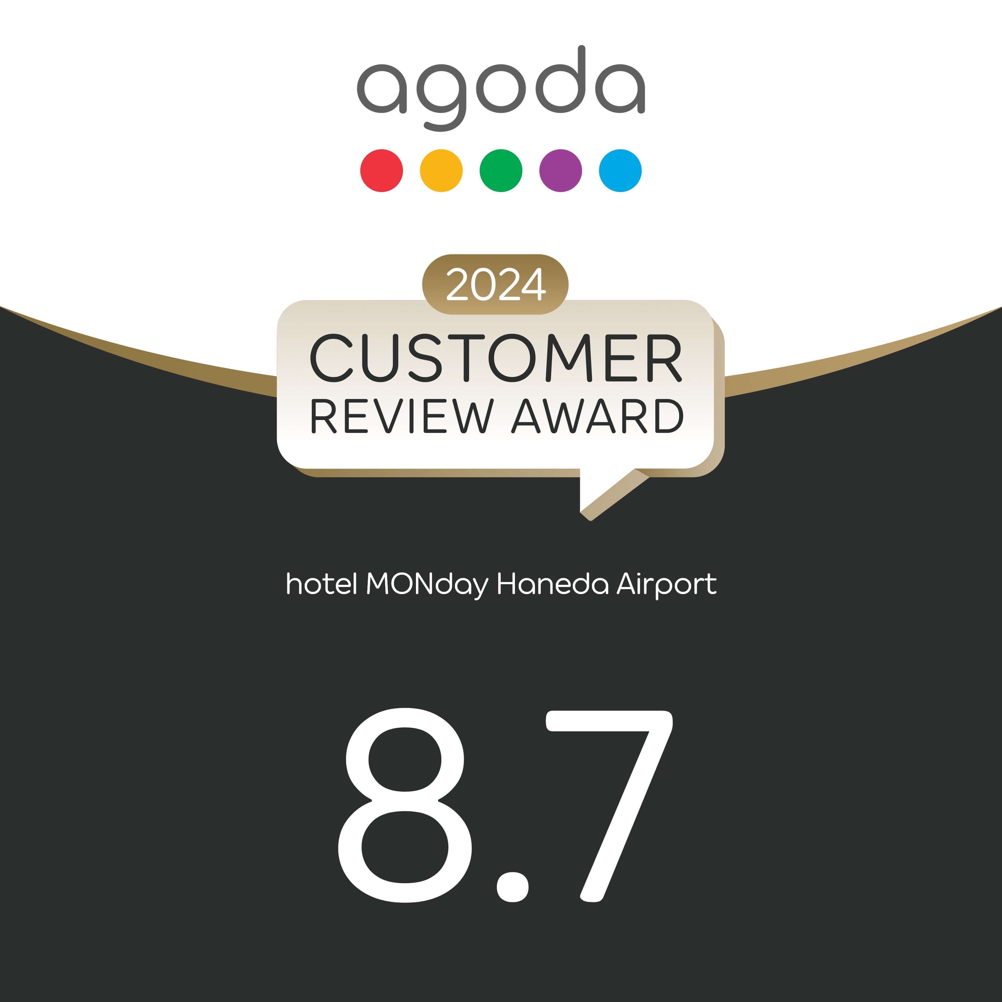 agoda 2024 CUSTOMER REVIEW AWARD