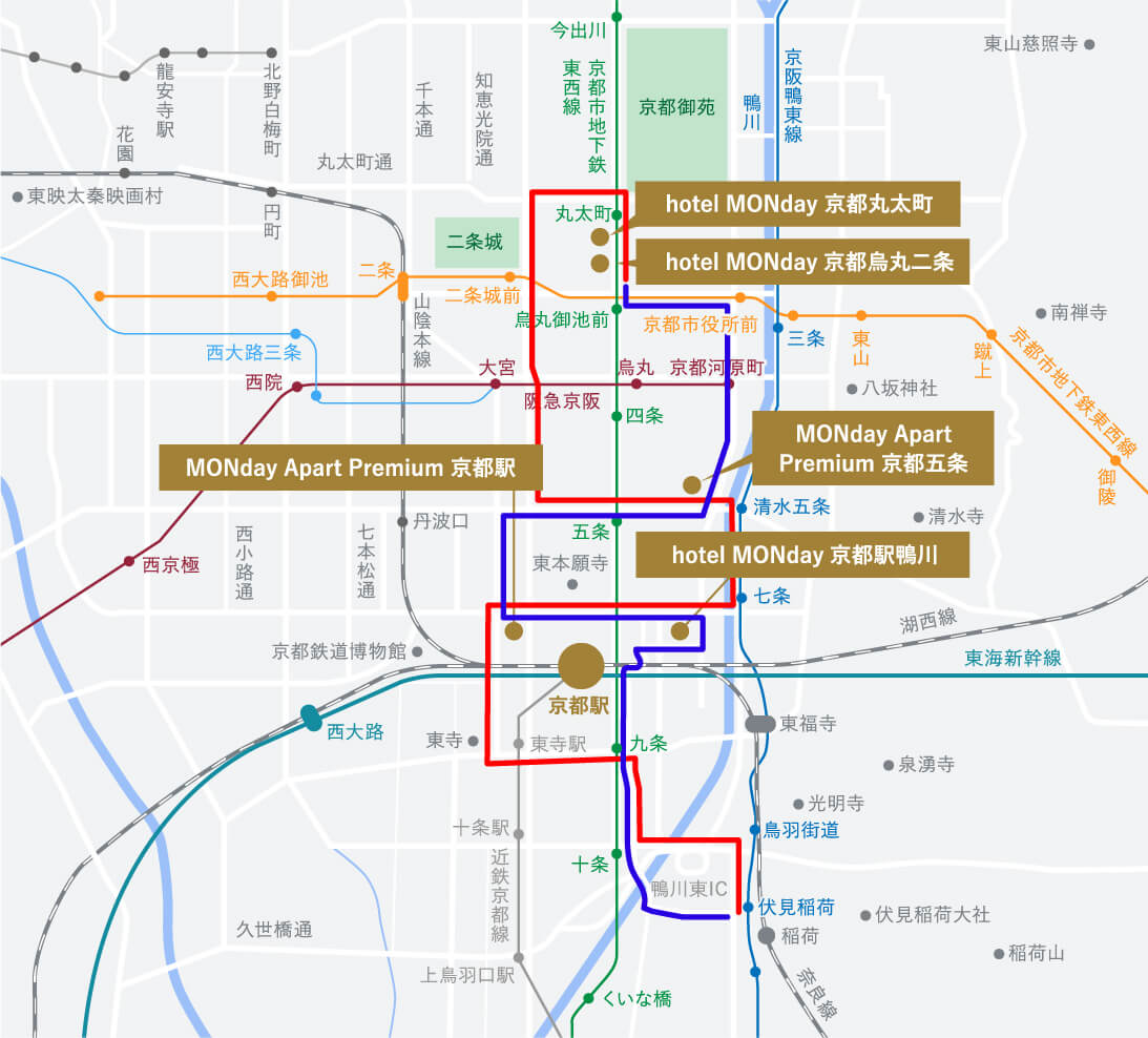 京都駅周辺地図 京都駅周辺 マップ｜旅をおもしろくする観光地図 今八