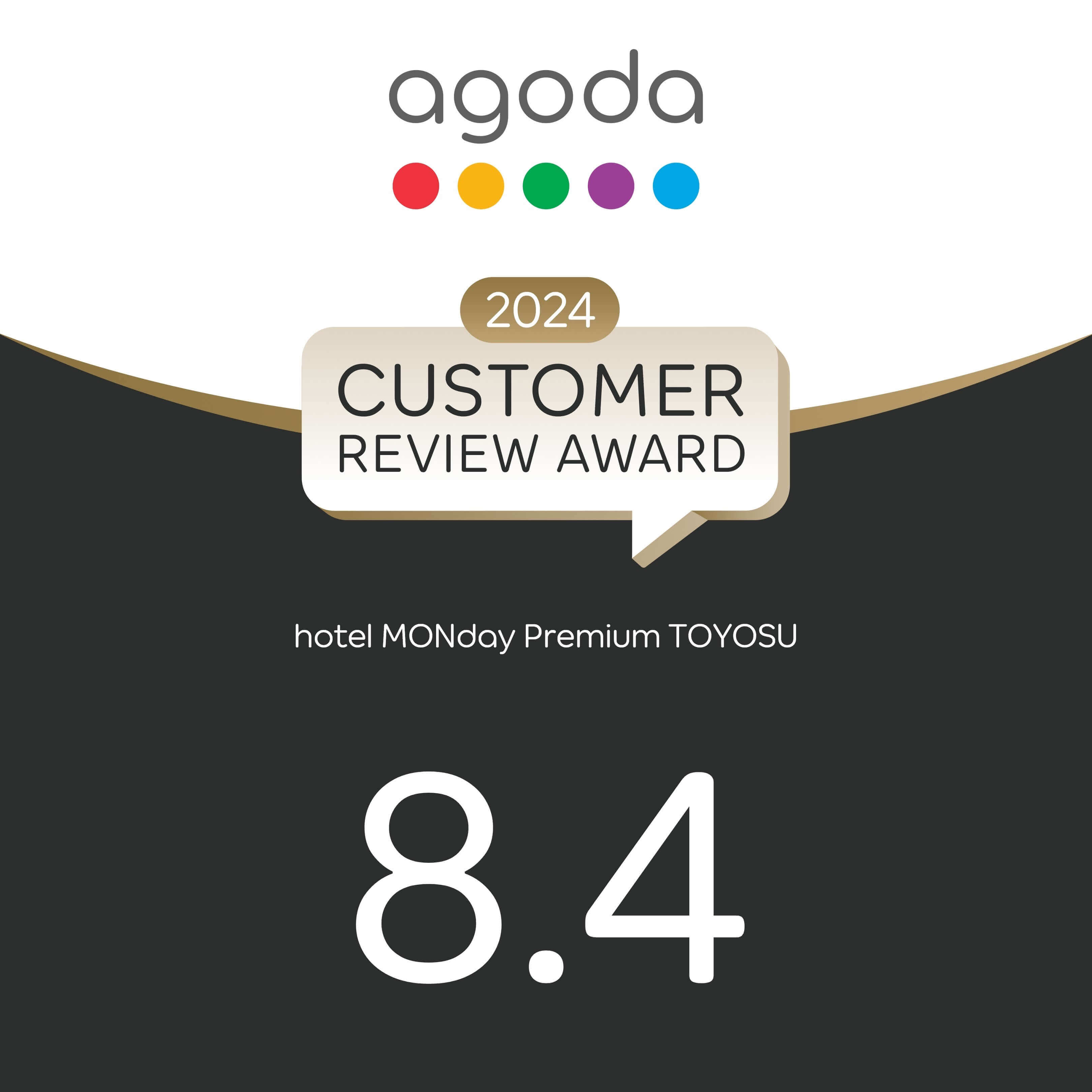 agoda 2024 CUSTOMER REVIEW AWARD